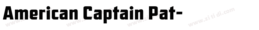 American Captain Pat字体转换
